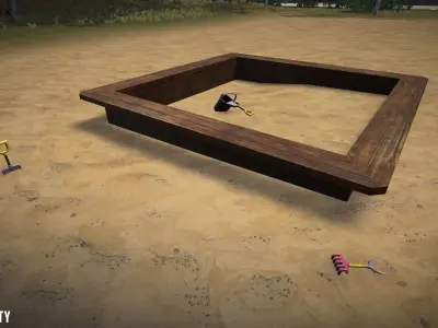 USSR City - residential area 3D model