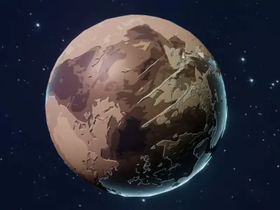 Alien Sci-Fi Planets 3D Models Pack With 25 Sci Fi Music Tracks Low-poly 3D model