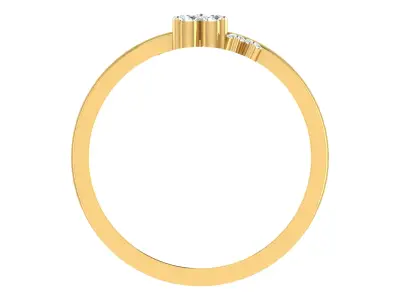 Women Ring Render 3dm STL OBJ FBX  3D print model 15