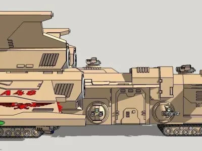 6mm and 8mm Birdstorm Superheavy Dropship 3D print model