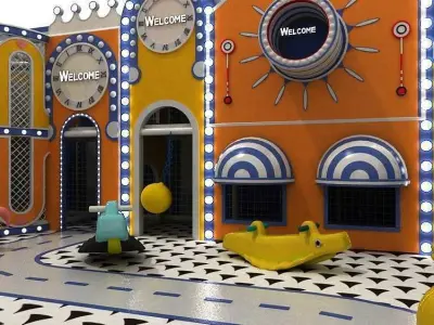 Indoor amusement park  children 3D model