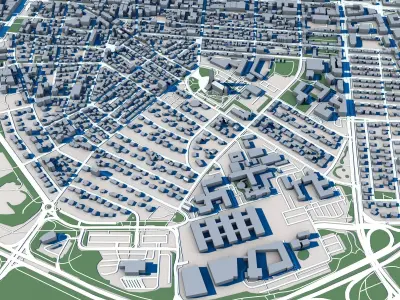 Reykjavik City Iceland 3D model