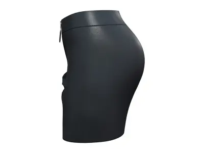 Leather Skirt Low-poly 3D model