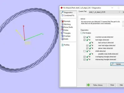 Cuban Chain Ring light 2 ver 3D print model