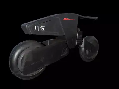 Cyberpunk Motorcycle Concept Design 3D model