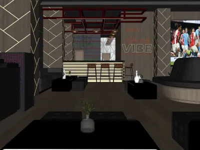 CLUB LOUNGE 3D model