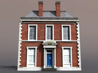 Apartment Building 42 Low-poly 3D model