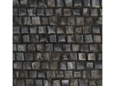 Different Ground Textures with Variations  3D model