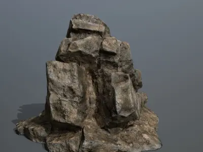 Mountain rock Low-poly 3D model purchase