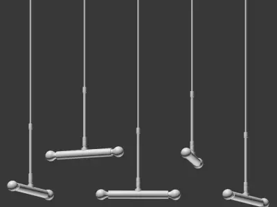 Pendant Lamp Dining Cluster Cinque 3D model