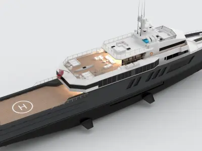 Silba Explorer Yacht 3D model