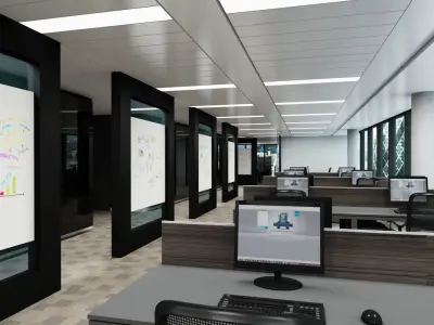 Full Office Interior 13 3D model