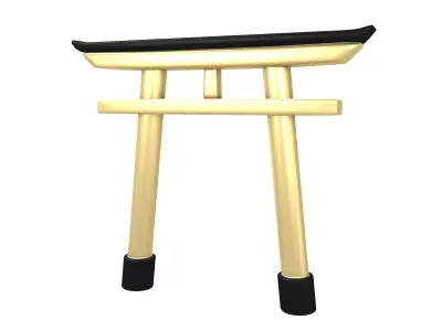 Torii v1 005 Low-poly 3D model