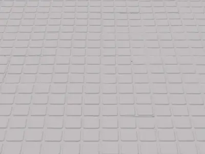 Square Tiled Sidewalk 3D model