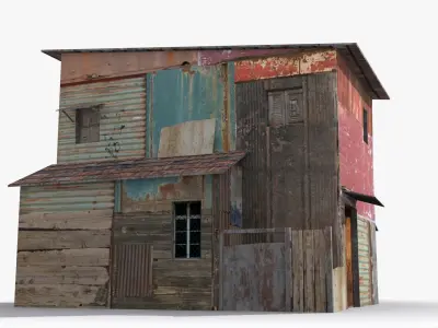 Slum x20 Low-poly 3D model purchase