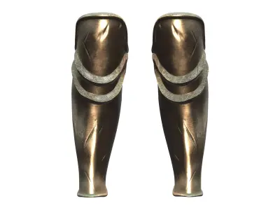 Lower Leg Shield Low-poly 3D model