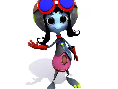 Set 03 - Cartoon Character 01 - Cuties 3D model