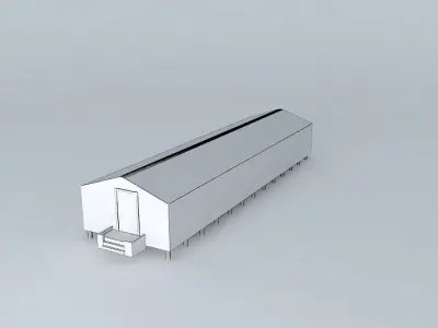 Storage Building at Nerlerit Inaat Free 3D model