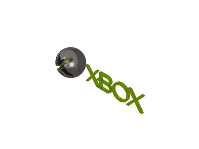 Xbox 2005 Logo v1 003 Free low-poly 3D model