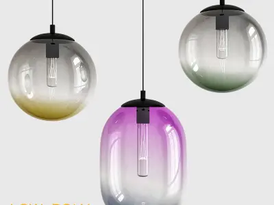 Chandleir 10 pieces 3d model Low-poly 3D model get