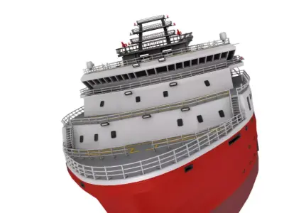 Duchess Anchor Handling Supply Tug Vessel 2 3D model