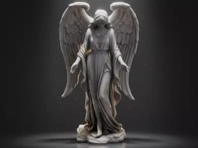 Angel Statue 3D Model 3D print model