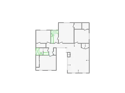  Detailed Interior Sketch - 2501-3000 SF - Xactimate 3D model