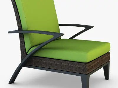 Rexus armchair brown 3D model
