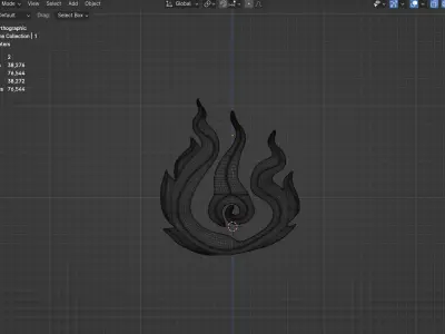 3D Objects fire Texture