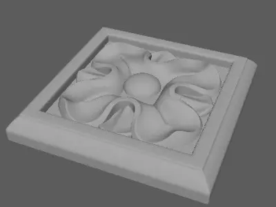 rosette flower 3D model 24