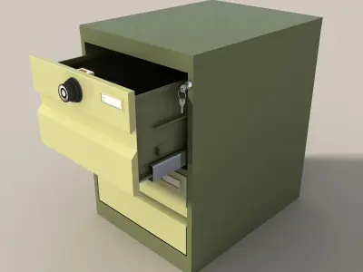 locker file cabinet 3d models 3D model