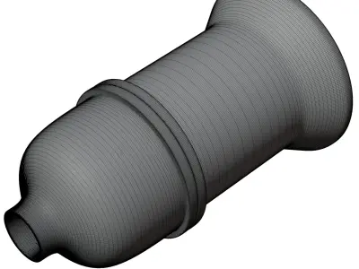 Portable bulb plug in 3D model