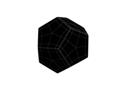 D12 Dice V1 011 Low-poly 3D model