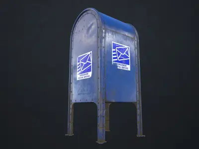 Mailbox mail box Low-poly 3D model buy