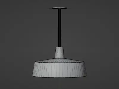 Ceilling Lamp with PBR  Low-poly 3D model