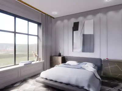 Desain Kamar Tidur Mewah 3D print model