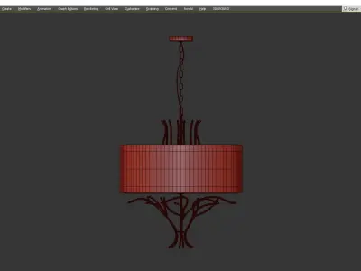 CEILING GOLD SCULPTURE chelsom Low-poly 3D model