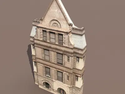 Apartment House 110 Low Poly 3d Model 3D model