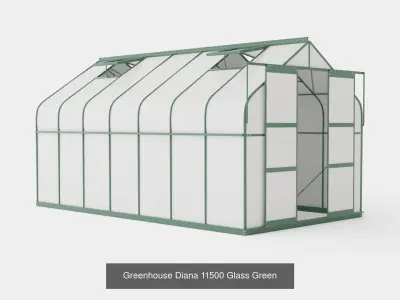 Collection of Greenhouse Diana 11500 - 3 Models 3D Model Pack