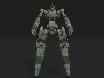 scifi-model553 futuristic robot 3D model