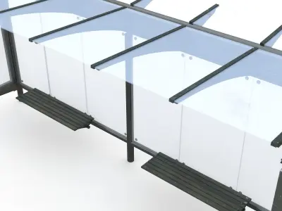 Bus Stop 07 3D model