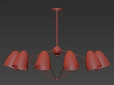 Sputnik chandelier 3D model get