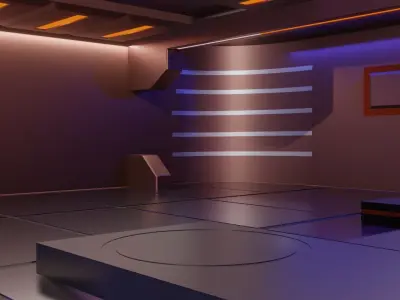 Sci Fi Lab Low-poly 3D model buy