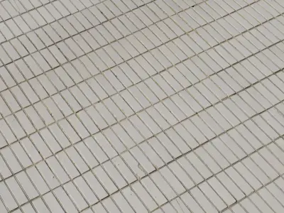 White Glazed Subway Mosaic PBR Texture Texture