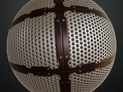 Var Metal Grill Transparent PBR Seamless Texture