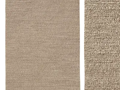 ANISAH WOOL  JUTE RUG 3D model