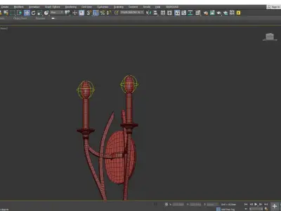 Covent Park Wall Sconce Low-poly 3D model