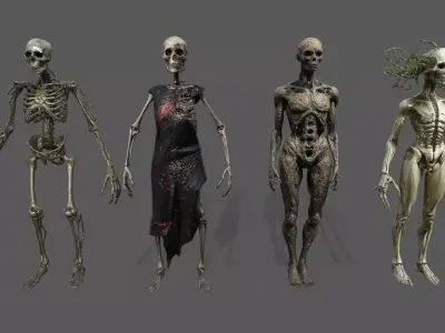 Monster Pack 7 Low-poly 3D model