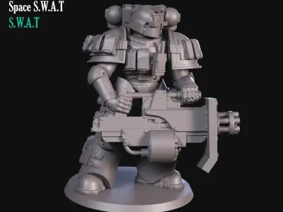Sci fi Minigun 3D print model