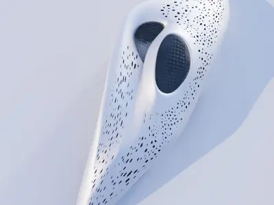 Futuristic building 7 3D model